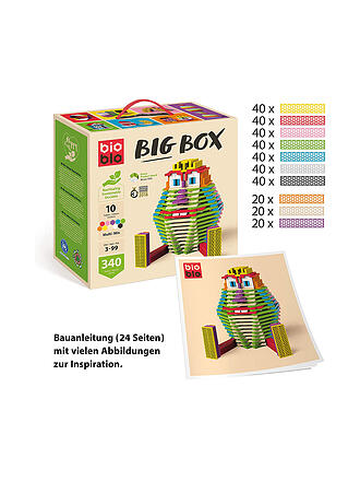 Bioblo | Big Box Multi-Mix mit 340 Bausteinen | keine Farbe