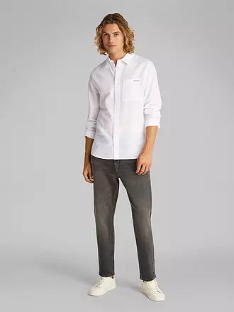 CALVIN KLEIN JEANS | Leinenhemd | weiss