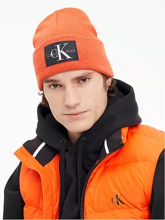 CALVIN KLEIN JEANS | Mütze - Beanie | orange