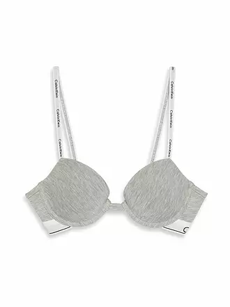 CALVIN KLEIN | Push Up BH grey | schwarz