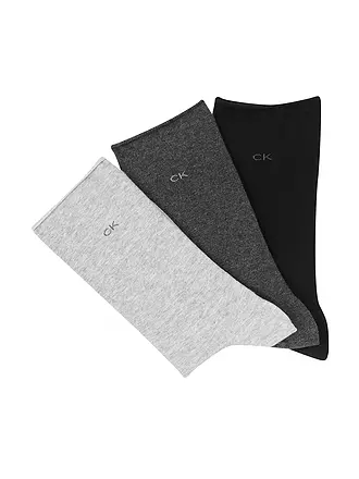 CALVIN KLEIN | Socken 3-er Pkg dark grey melange | rosa