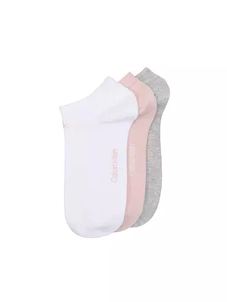 CALVIN KLEIN | Socken 3er Pkg grey melange | rosa