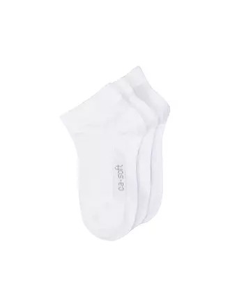 CAMANO | Jungen Sneakersocken 3er Pkg white | grün