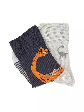 CAMANO | Jungen Socken 2er Pkg. fog melange | blau