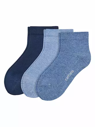 CAMANO | Kinder-Socken 3-er Pkg. orchid smoke | blau
