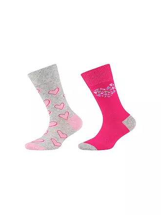 CAMANO | Mädchen Socken 2-er Pkg offwhite | pink