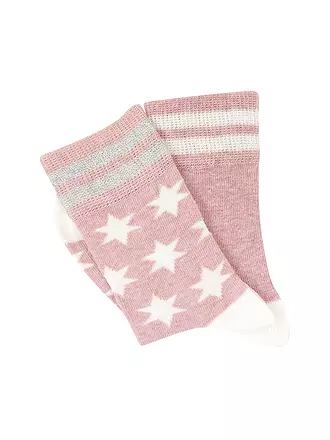 CAMANO | Mädchen Socken 2er Pkg. offwhite | pink