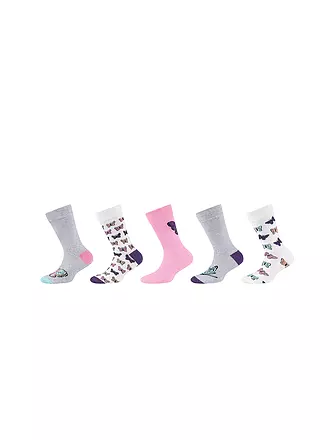 CAMANO | Mädchen Socken 5er Pkg. offwhite | bunt