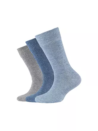 CAMANO | Mädchen-Socken 3er Pkg. chalk pink mela | blau