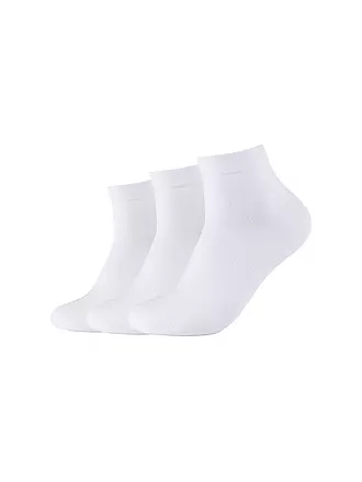 CAMANO | Sneaker Socken 3-er Pkg black | weiss