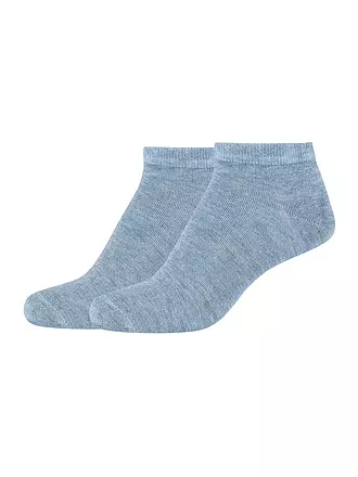 CAMANO | Sneakersocken Silky 2er Pkg white | blau