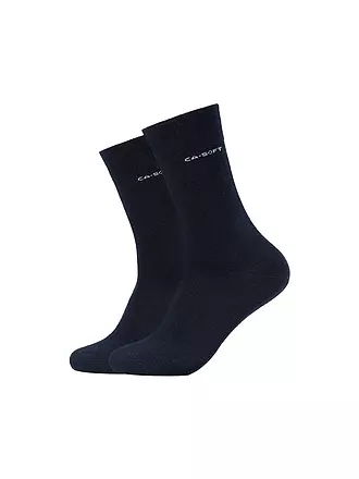 CAMANO | Socken 2-er Pgk. black | blau