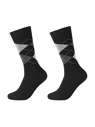 CAMANO | Socken 2-er Pkg. anthracite | schwarz