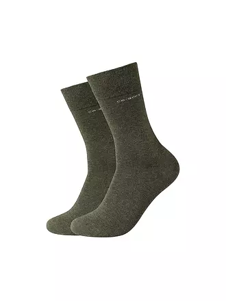 CAMANO | Socken 2er Pkg schwarz | olive