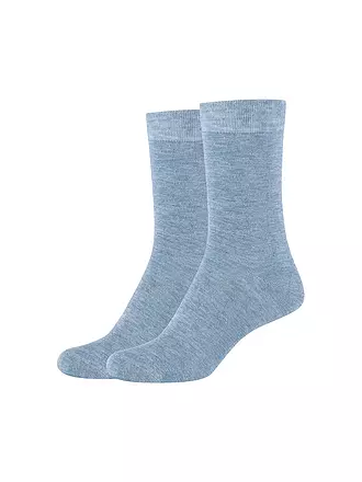 CAMANO | Socken 2er Pkg. SILKY stone melange | grau