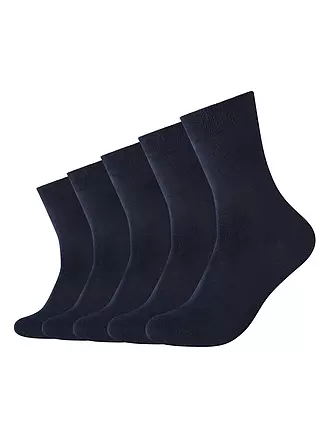 CAMANO | Socken BASIC 5-er Pkg black | blau