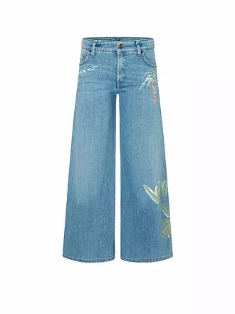 CAMBIO | Jeans Wide Leg 7/8 PALAZZO CROPPED | blau