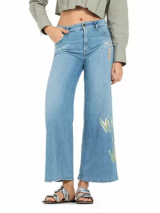 CAMBIO | Jeans Wide Leg 7/8 PALAZZO CROPPED | blau