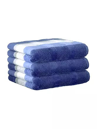 CAWÖ | Handtuch NOBLESSE 50x100cm Walnuss | blau