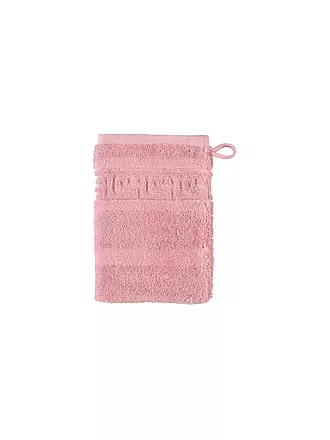CAWÖ | Waschhandschuh NOBLESSE 16x22cm Natur | rosa