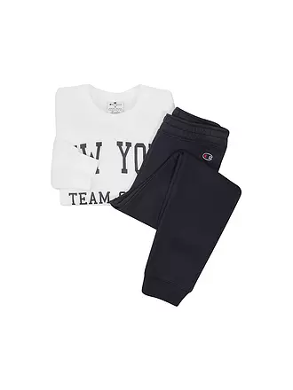 CHAMPION | Mädchen Jogger 2teilig Sweater und Hose | creme