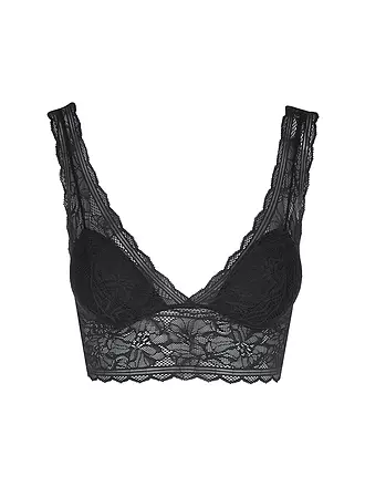 CHANTELLE | Bustier FLORAL TOUCH schwarz | koralle