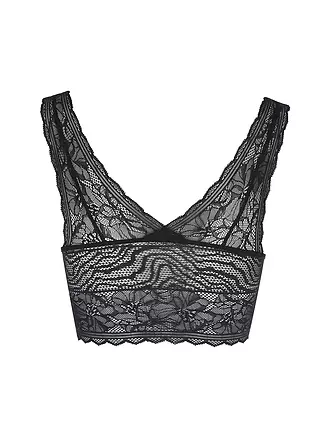 CHANTELLE | Bustier FLORAL TOUCH schwarz | koralle