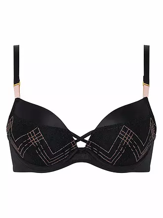 CHANTELLE | Push Up BH MEMENTO schwarz / pink lurex | schwarz