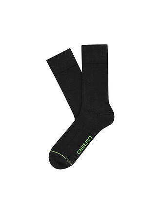 CHEERIO | Socken Best Friend 2-er Pkg. 005 Black | grün