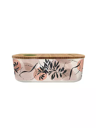 CHIC.MIC | Frischhaltedose bioloco plant lunchbox oval Tropical Leaves | rosa