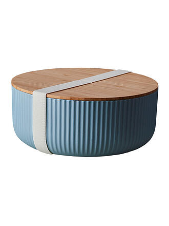 CHIC.MIC | Salatschüssel mit Bambusdeckel 22 cm Sage | hellblau