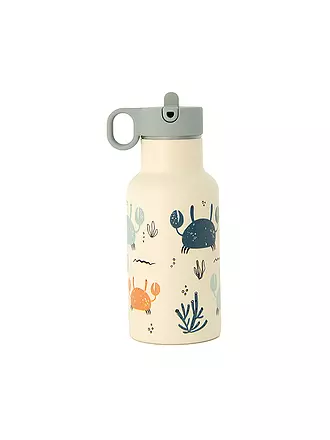 CHIC.MIC | Thermosflasche bioloco sky kids 350ml Animal Map | weiss