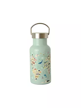 CHIC.MIC | Thermosflasche bioloco sky kids 350ml Animal Map | beere