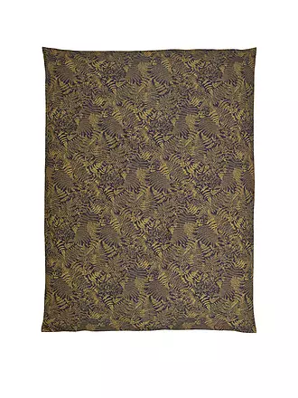 CHRISTIAN FISCHBACHER | Jacquard Deckenbezug FARN 140x200cm Dunstblau | gold