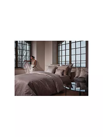CHRISTIAN FISCHBACHER | Jacquard Deckenbezug GRACE 140x200cm Ivory | hellgrau