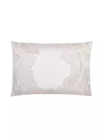 CHRISTIAN FISCHBACHER | Jacquard Kissenbezug GRACE 70x90cm Ivory | hellgrau