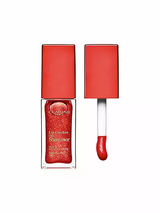 CLARINS | Lippenstift - Lip Comfort Oil Shimmer ( 08 Deep Red ) | rot