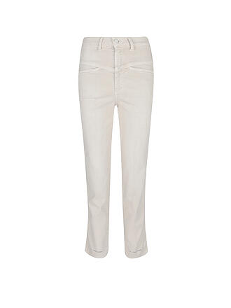CLOSED | Jeans Mom Fit Pedal Pusher | weiss