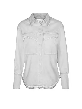 CLOSED | Jeansbluse | hellgrau