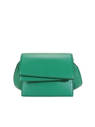 CLOSED | Ledertasche - Umhängetasche XSmall | gruen