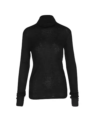 CLOSED | Rollkragenshirt | schwarz
