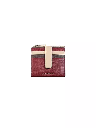 COCCINELLE | Geldbörse METALLIC TRICOLOR | dunkelrot