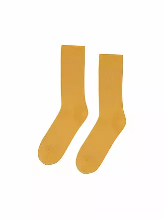 COLORFUL STANDARD | Socken burned yellow | dunkelblau