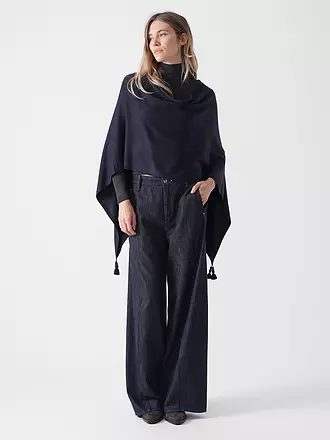 COMMA | Cape - Poncho | dunkelblau