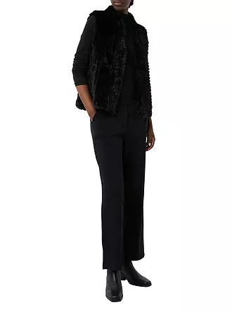 COMMA | Gilet in Felloptik | grau