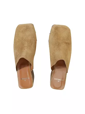 COPENHAGEN | Pantoletten - Clogs SUEDE | creme