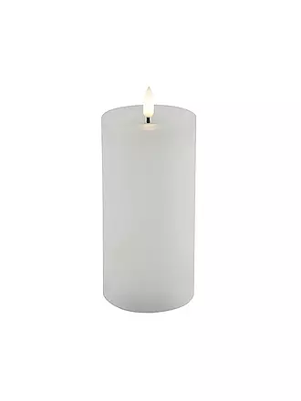 COUNTRYFIELD | Stumpenkerze Rustikal LED rd Lyon M creme | weiss