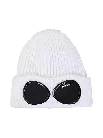 CP COMPANY | Mütze - Haube GOOGLES | weiss