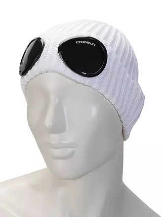 CP COMPANY | Mütze - Haube GOOGLES | weiss