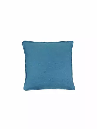 DAVID FUSSENEGGER | Kissenhülle mit Zierstich 50x50cm (Anthrazit) (Anthrazit) | blau